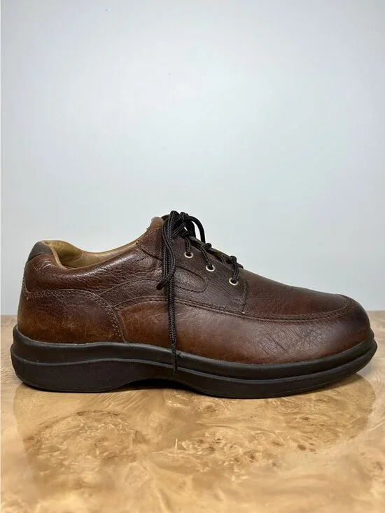 Red Wing 668 Mens 10 EE Brown Leather Moc Toe Oxford Comfort Work Shoes