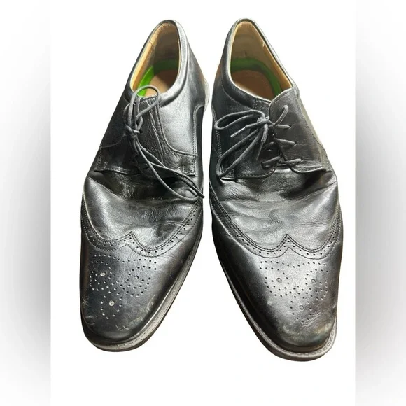 Florsheim Black Leather Men's Shoes Size 11.5 (Used - Good Condition)