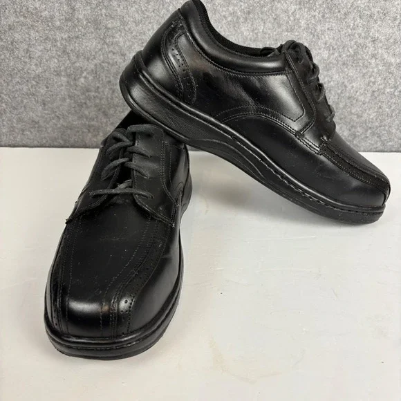 Orthofeet Gramercy 465 Dress Shoes Mens 14 4E Black Leather Orthopedic Oxford