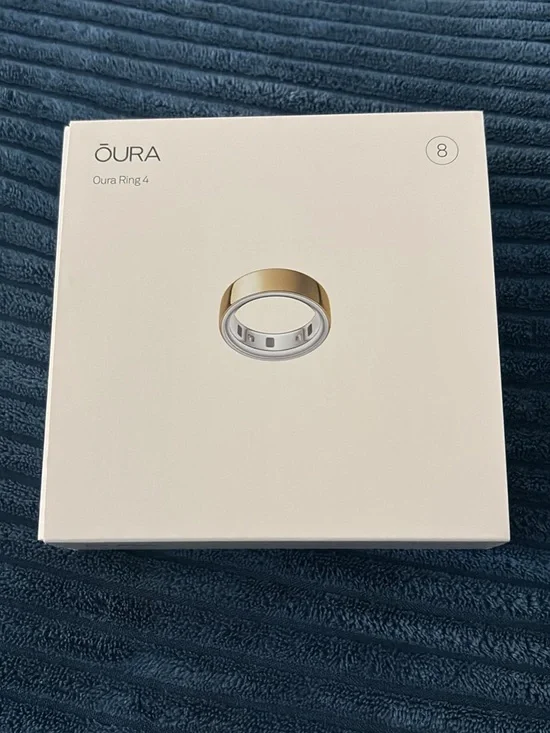 Oura Ring 4 Gold Women's Smart Ring (Size 8)