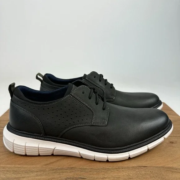 NEW Mens Dockers‎ Fontera 24 Lace Up Casual Dress Shoes Black Size 8