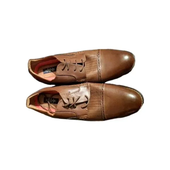 Ashford Hayes Men's Brown Leather Dress Shoes Size 15M