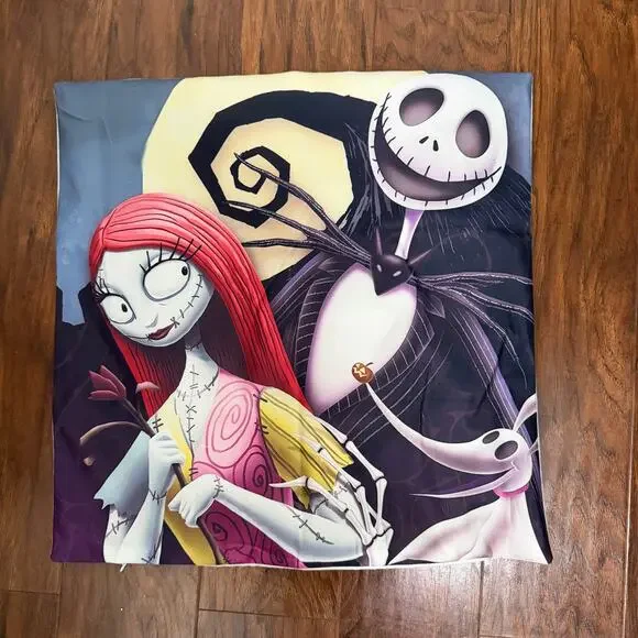 Unused Nightmare Before Christmas Pillow Case 17 x 17