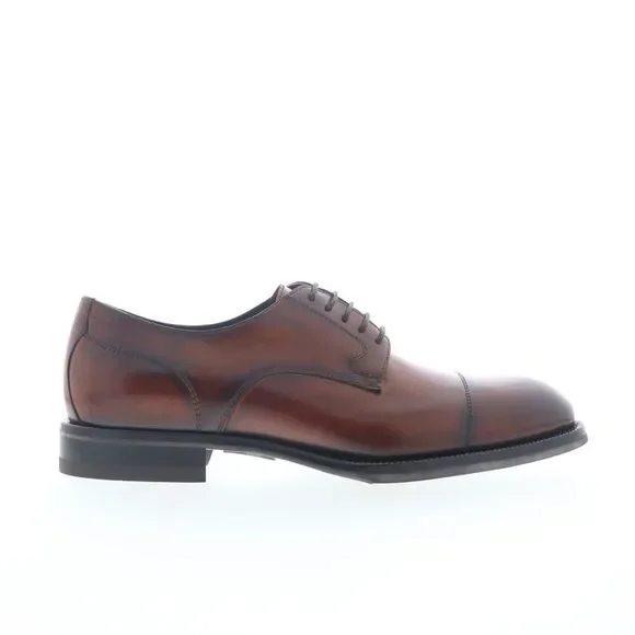 Di Bianco Mens Bersano Lined Calf Brown Shoes (NWT)