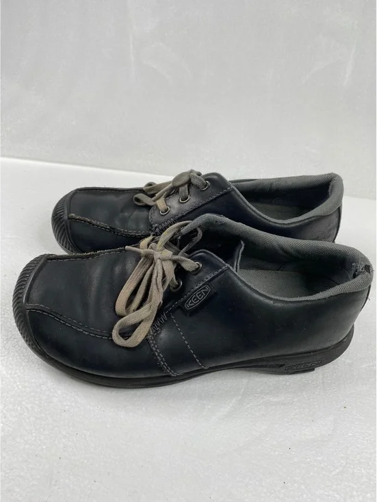 KEEN black leather casual oxford shoes size 7.5