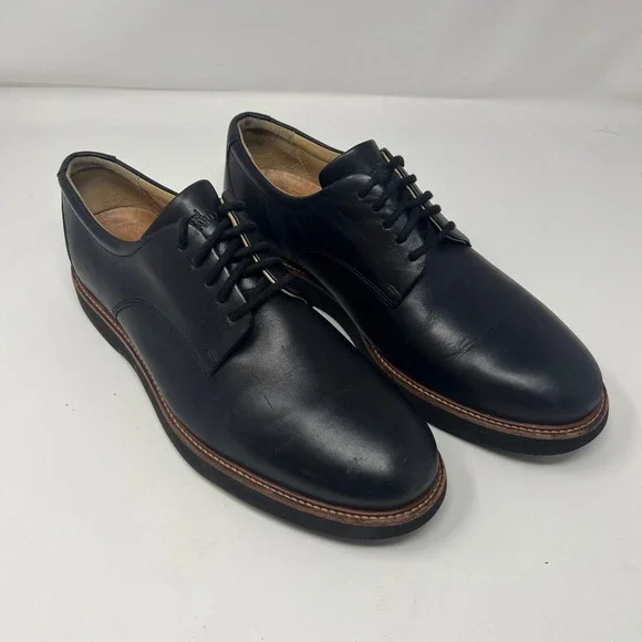 Samuel Hubbard Market Cap Oxford Mens 10.5 W Black Leather Vibram Professional