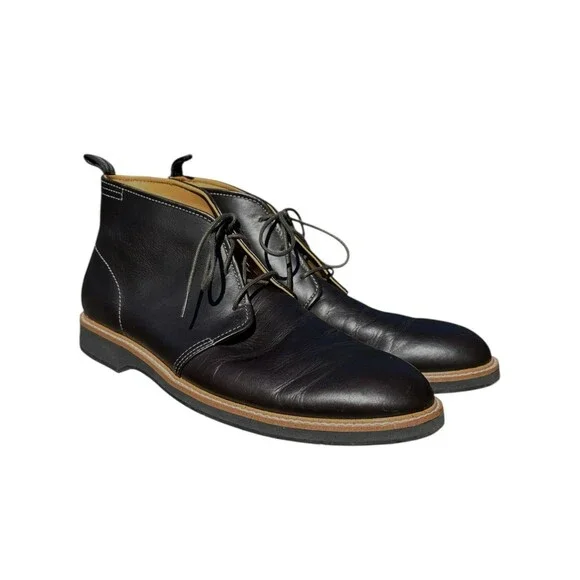 Cole Haan Original Grand Chukka Boot Men's 12 Black Leather Lace Up Grand OS
