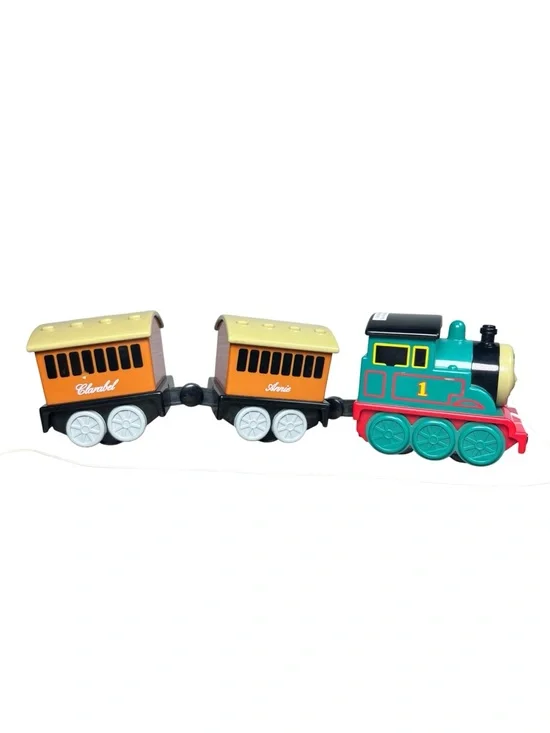 Vintage‎ 1998 TOMY Thomas & Friends Pull-Along Train Toy Set Annie Clarabel