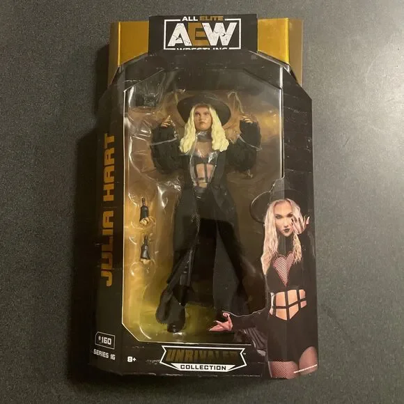 Jazwares AEW Unrivaled Collection Series 16 JULIA HART #160 Wrestling Figure NEW