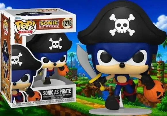 NEW Funko POP! Sonic The Hedgehog - Sonic As Pirate #1278 ~ FAST FREE SHIPPING!