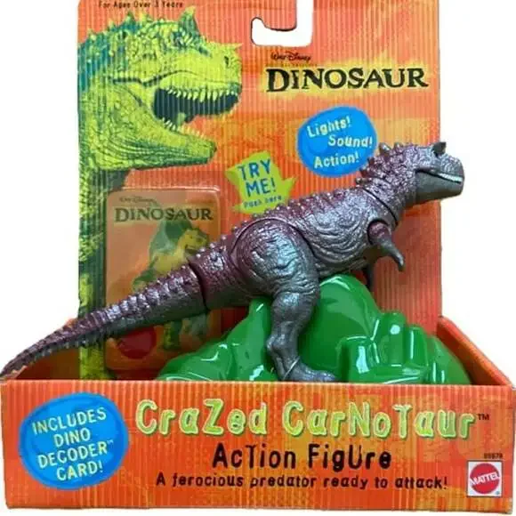 Vintage Disney Dinosaur Movie 2000 Crazed Carnotaur Mattel 9