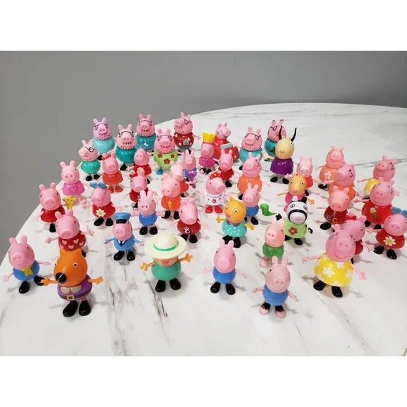Lot 40+ Peppa Pig Family Friends Figures Bundle Mummy Daddy Grandma George #4