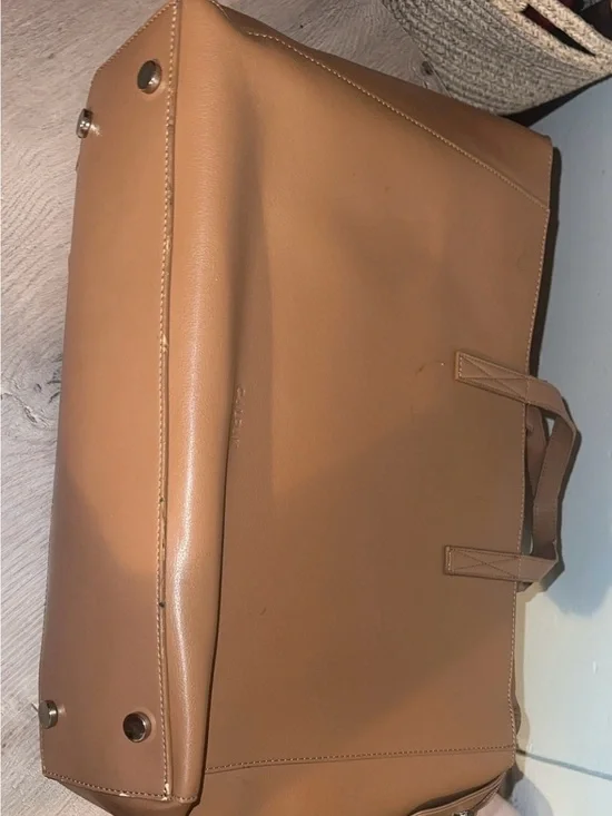 Calpak Tan Laptop Tote Bag