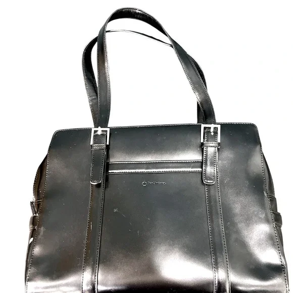 Franklin Covey Laptop Tote Womens Large Black Briefcase Professional Work‎ Bag