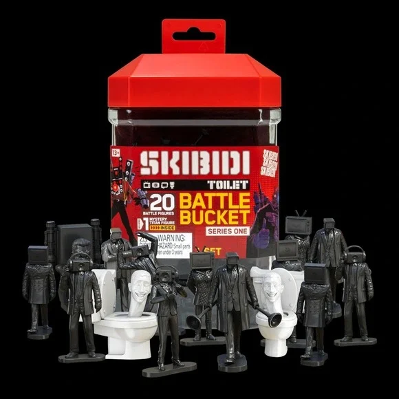 Skibidi Toilet Battle Bucket Series One 20 Battle Figures Bonkers New Sealed