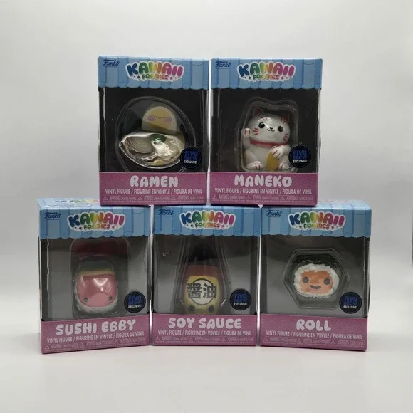 Funko Kawaii Foodies Complete 5 Figure Set Paka Paka Five Below Exclusive NEW