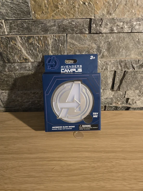 Marvel Avengers Campus Glow Badge - Disney NWT
