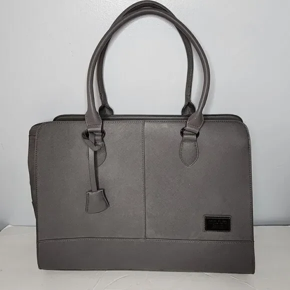 Mosiso modern life classic fashion gray messenger tote computer bag no strap