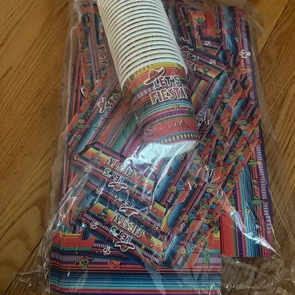Let's Fiesta birthday or Party Supplies Set - Multicolor 24 ct