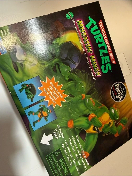 Teenage Mutant Ninja Turtles Making of a Ninja Mutatin' Mikey Action Figure nib