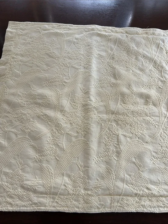 Oversize matelasse pillow sham cover cottagecore