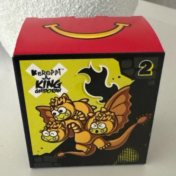 2026 McDONALD'S HELLO KITTY GODZILLA HAPPY MEAL TOYS #2 KEROPPI X KING GHIDORAH
