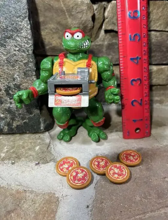 Playmates Teenage Mutant Ninja Turtles Pizza Tossin Raph Action Figure 1993 READ