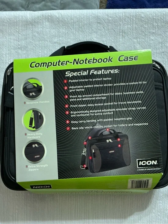 NEW - ICON Black Computer-Notebook Case