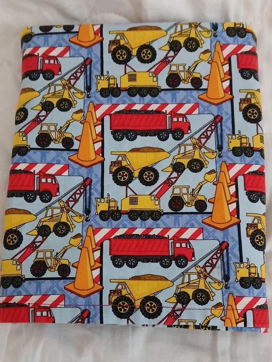 Handmade Construction Truck Pillowcase