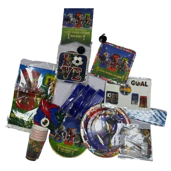 2026 World Cup Mascots Party Kit Clutch Maple Zayu Soccer Decorations 100+ pic
