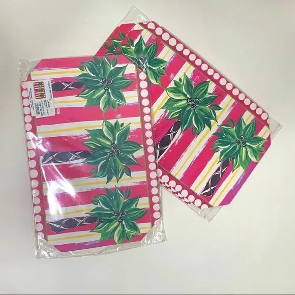 NWOT Mainstreet Collection paper cardboard Placemats - set of 6