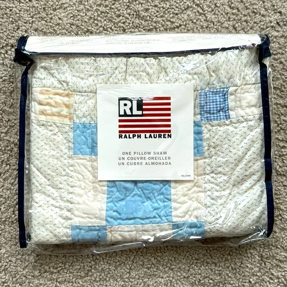 NWT Ralph Lauren One Pillow Sham in Winter Pine