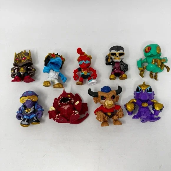 Bundle Lot of 9 Treasure X Figures Dragons Moose Toys Gold Play‎
