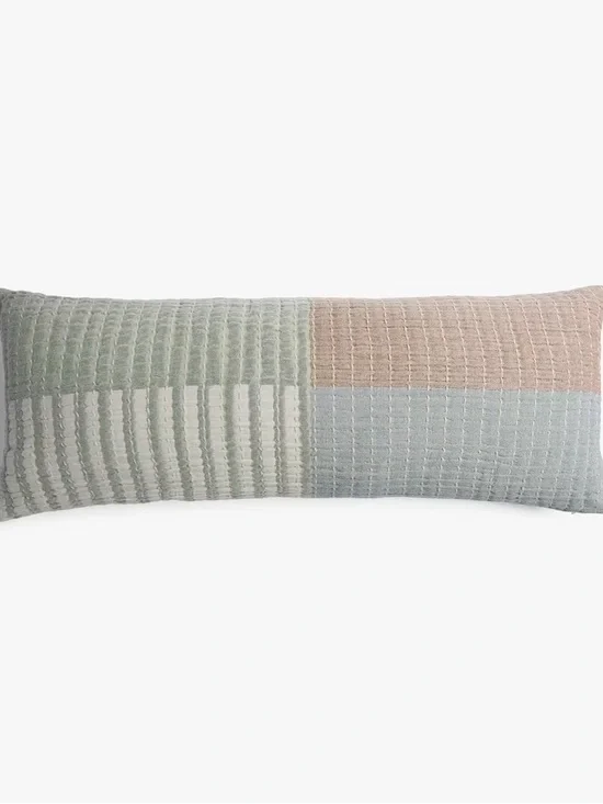 Patchwork Lumbar Pillow Multi - Parachute