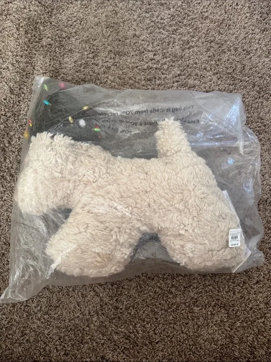 Pottery Barn Dog With Tree Hat Pillow