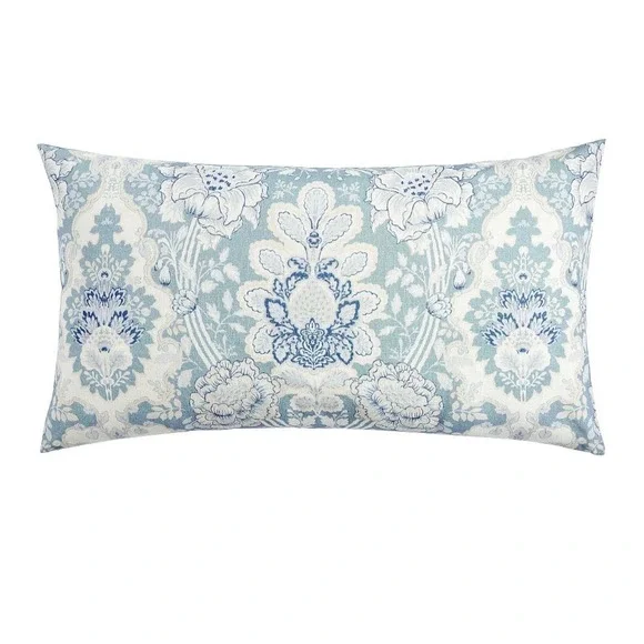 Kravet x Pottery Barn Arboretum Petite Floral King Sham Blue White Reversible