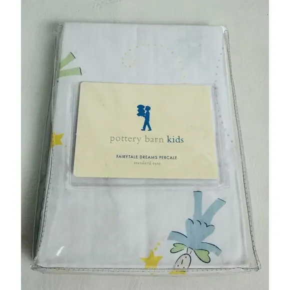 Pottery Barn Kids Pillowcase Fairytale‎ Dreams Percale Standard Cotton New