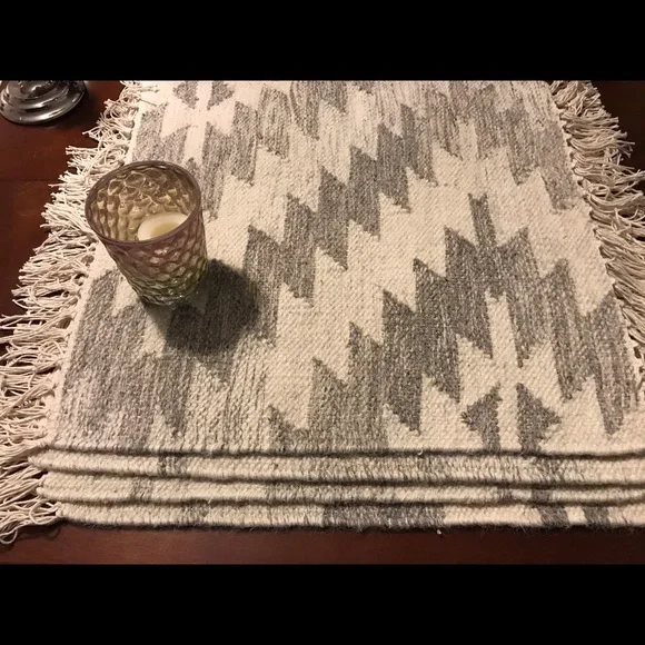 Pottery Barn SW Alston Dhurrie Kilim Rug Decor s/4
