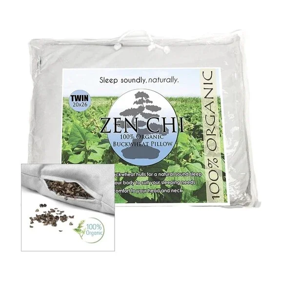 ZEN CHI Buckwheat Pillow - Organic Twin Size (20