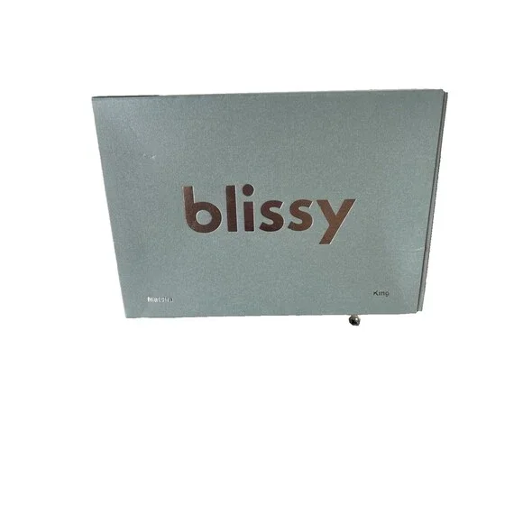 Blissy King 22 Momme 100% Mulberry Silk Pillowcase 22 Momme Matcha Green-Silver