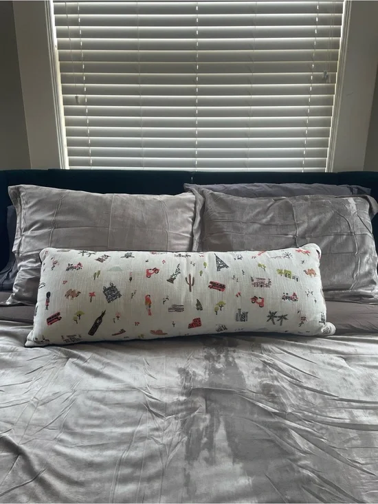 Bolster pillow from Anthropologie by Rifle Paper Co.