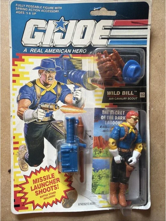 1992 Hasbro GI Joe Series 11 Wild Bill v2 Black Pants MOC New Sealed Free Ship