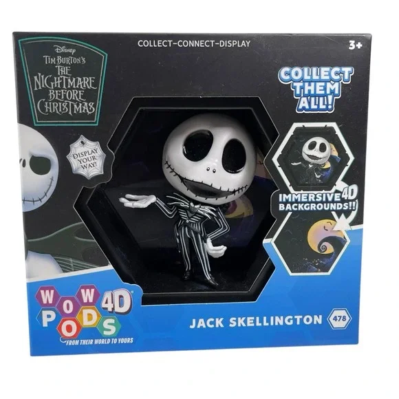 NEW Wow Pods 4D Stacking Nightmare Before Christmas Jack Skellington #478 Disney