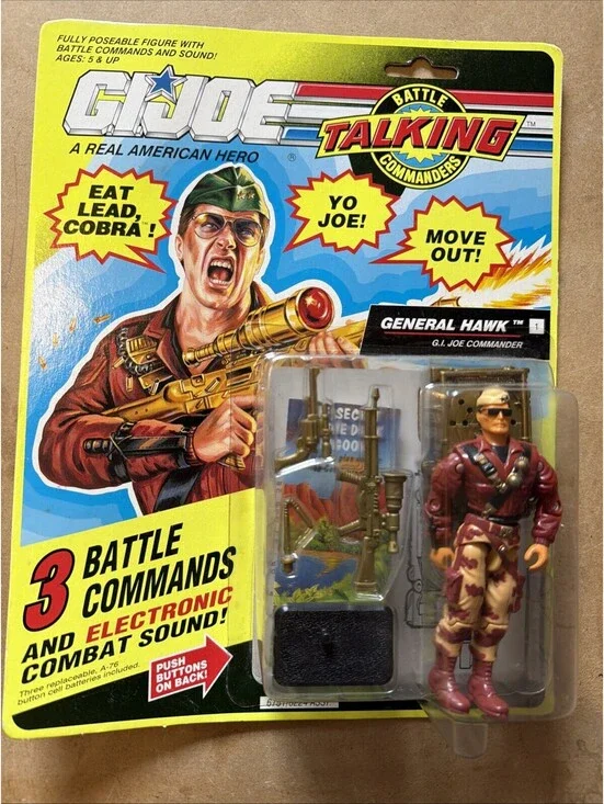 GI Joe Talking Stalker Action Figure Battle Commanders 1991 Hasbro Vintage ARAH