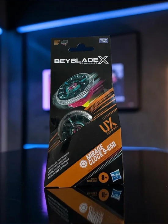 Beyblade X Mirage Clock 9-65B Toy Top - Green & Black