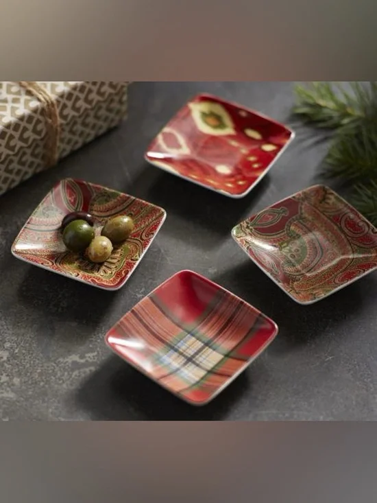Pottery Barn IKAT PLAID AND PAISLEY 6 PIECE