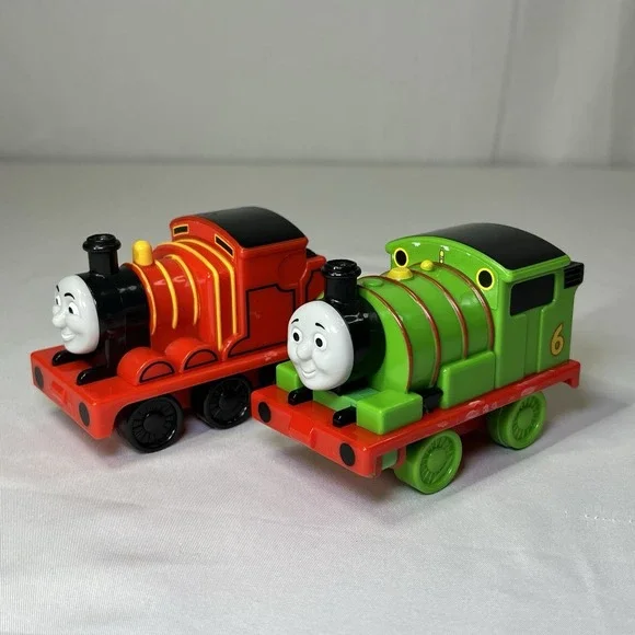 Thomas‎ & Friends Percy #6 & James #5 Pull Back Train Tank Engine 2009