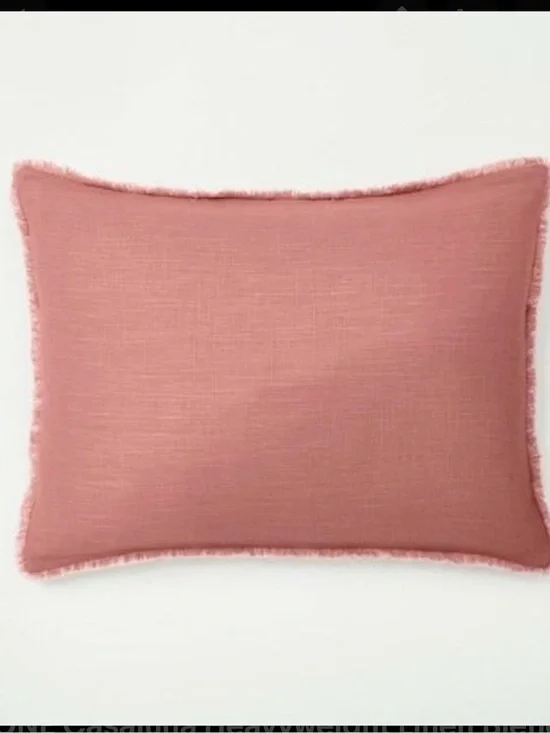 Casaluna Target King Euro Rose Linen Raylon Pillow Cover