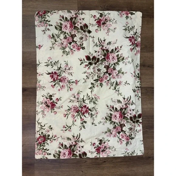 RALPH LAUREN Sheffield Pink Floral Standard Pillow Sham Cottage Core‎
