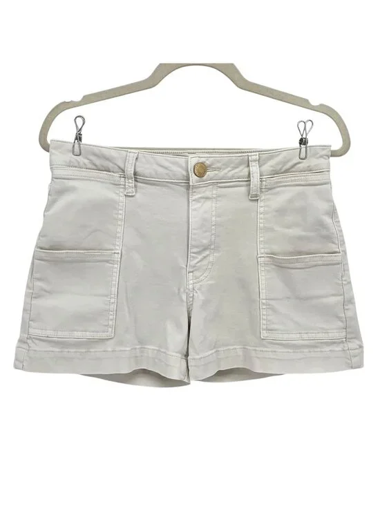 Kut From The Kloth Womens 6 Shorts Jane High Rise Short Denim Jean Ivory Pockets